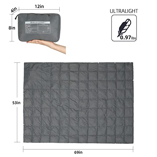 ROCK-CLOUD-Packable-Camping-Blanket-Ultralight-Outdoor-Blankets-Stadium-for-Hiking-Camp-Travel-Outside-Sports-Grey
