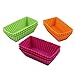 Webake Rectangular Jumbo Cupcake Liners, 4.3 Inch Silicone Baking Cups Reusable Muffin Cups Nonstick Mini Loaf Pan (Pack of 12)