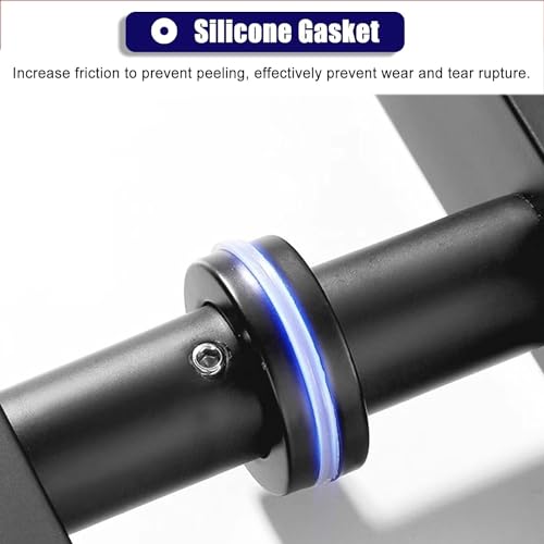 Poignée de porte Push Pull noire en acier inoxydable 80cm - 5