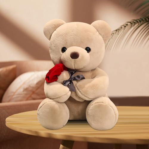 Oso Peluche 23 cm Tedy Bear Oso de Peluche, Osito de Peluche con Rose Juguete de Peluche Decorativo para Habitación, Osito Peluche para Niñas y Niños, Regalo para Navidad, San Valentín, Cumpleaños Oso Peluche 23 cm Tedy Bear Oso de Peluche, Osito de Peluche con Rose Juguete de Peluche Decorativo para Habitación, Osito Peluche para Niñas y Niños, Regalo para Navidad, San Valentín, Cumpleaños