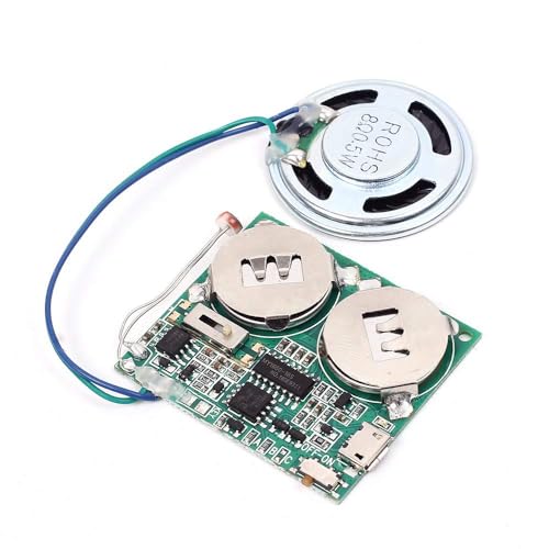 Módulo de chip de sonido MP3 con 8 MB de memoria Micro USB, para manualidades, festivales, tarjetas de felicitación, regalos creativos, modelos de manualidades