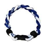 Phiten Titanium Tornado Bracelets - Blue & White Large(japanese Design)