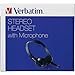 Verbatim Stereo 3.5mm Headset with Microphone,Black