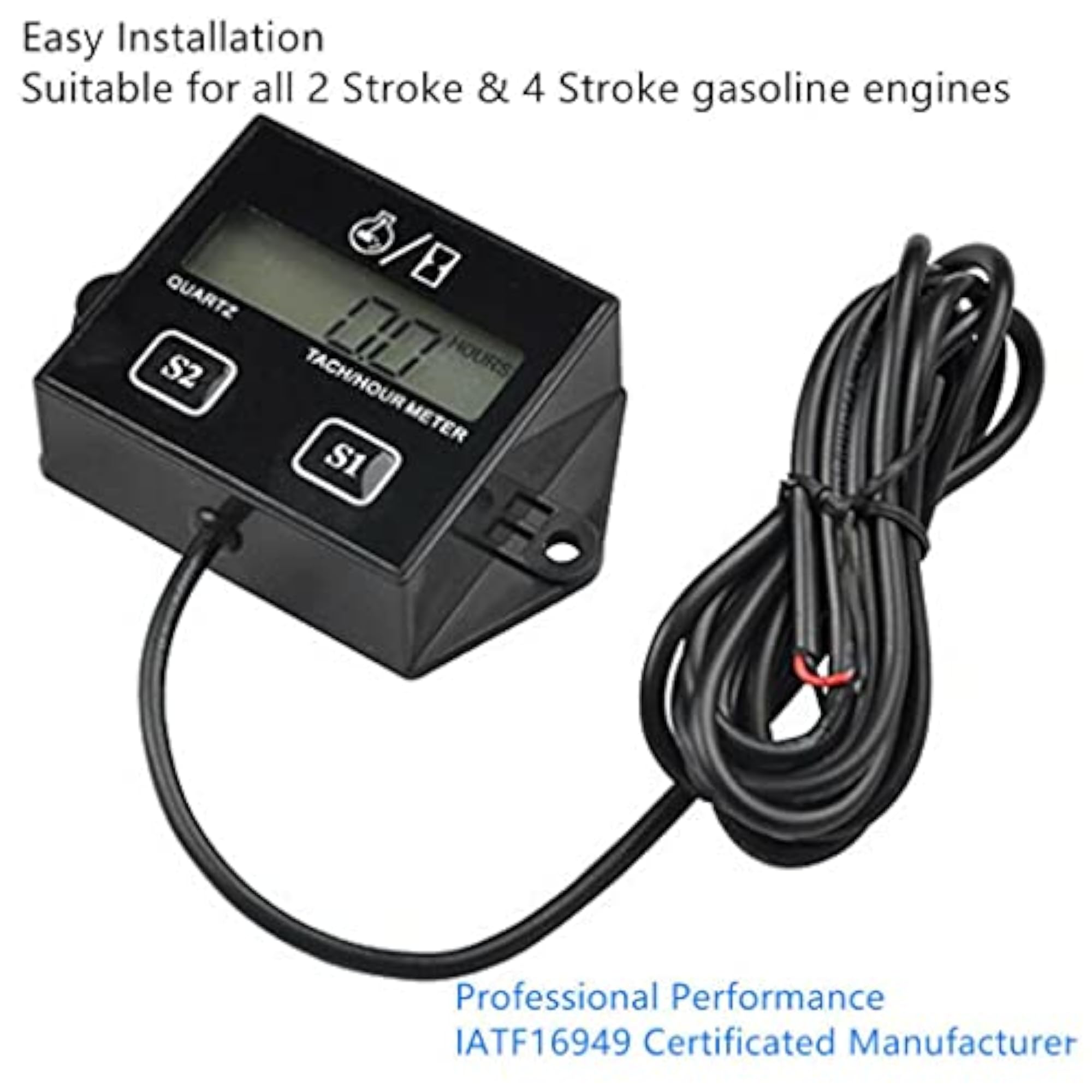 CBOLLY - Digital RPM Hour Tach Meter for Bike