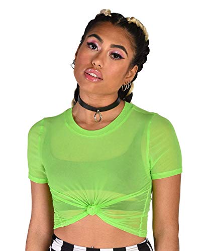 Neon green rave top Outlet