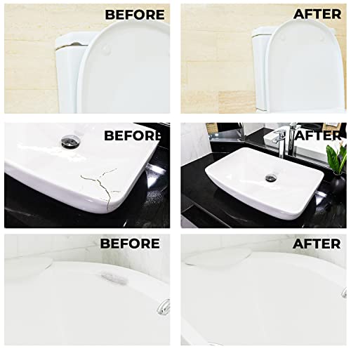 Fiberglass Repair Kit, Porcelain Repair Kit - Bathtub Repair Kit - Fiberglass Tub Repair Kit For Acrylic, Tub Repair Kit For Any Bathtub Color - Acrylic Tub Repair Kit - Porcelain Sink Repair Kit #TOP2