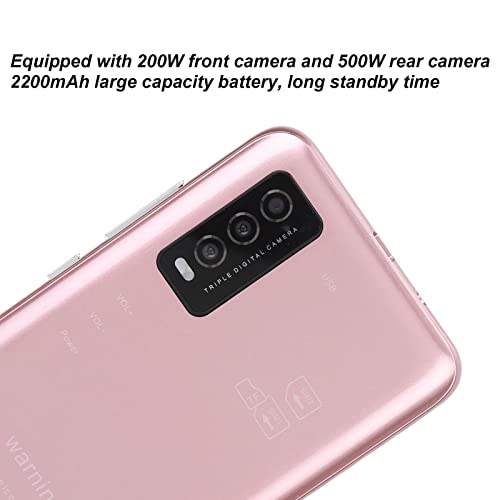 Unlocked-Smart-Phone-3G-Rugged-Cell-Phone-with-50-Inch-HD-Full-Screen-Intelligent-Mobile-Phone-for-Birthday-Gifts-128GB-Expandable-Storage-Ultra-Long-Standby-Facial-RecognitionRose