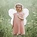 Dushi Colle Girls Butterfly Fairy Kid Wings for Fairy Costumes Sparkle Fairy Princess Wings Party Favor White