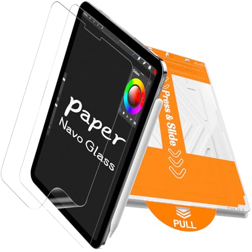 Image of PandaShield 2-Pack Paper-feel Screen Protector Easy-Installation Box for iPad Pro 12.9 inch 6th /5th /4th /3rd,Matte,Write and Draw like on Paper,Bubble Free,Anti-Glare,Scratch Resistant,Apple Pencil Support