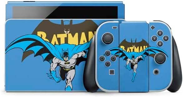 Skinit Decal Gaming Skin Compatible with Nintendo Switch OLED (2021) - Officially Licensed DC Comics Batman Vintage Character Pattern - Joker and Robin Design