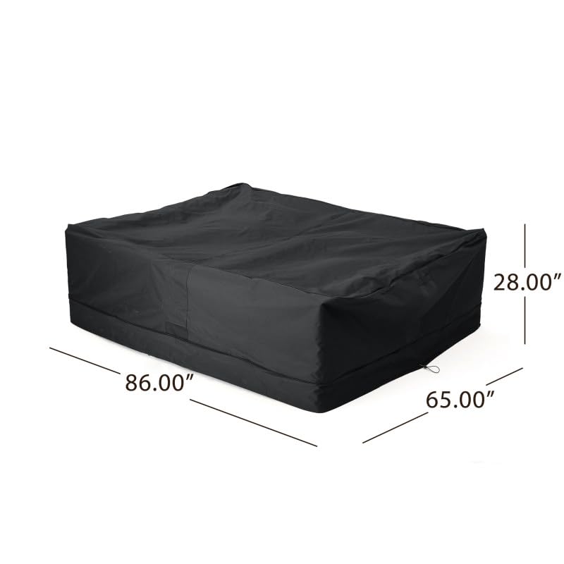 Rectangle Chat Set Cover Waterproof Outdoor Dining Table and Chair Cover Anti-UV Outside Sectional Sofa Set Covers?86W x 65D x 28H in?Grey?