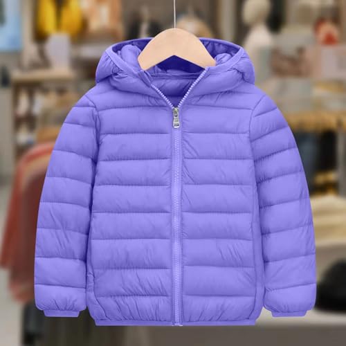 Kids Lightweight Puffer Jacket Zip Up Quilted Hooded Coat Boys Girls Winter Soft Comfortable Warm Jacket Outwear3