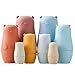 Chivao 8 Pieces Russian Nesting Dolls Silicone Matryoshka Educational Stacking Nesting Dolls for Toddlers Vivid Food Grade Baby Teether for Kids (Bear)