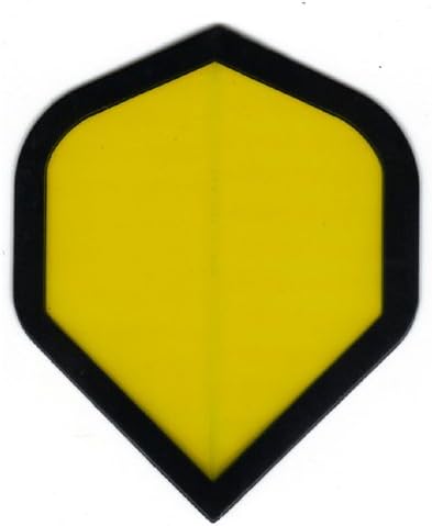 25 Sets #3092 AmeriThon Yellow "No Stinking Logos" Dart Flights