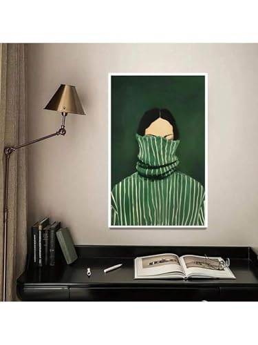Affiche abstraite à rayures pour filles déco esthétique rétro - 2