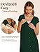 Ekouaer Labor and Delivery Gown for Hospital Nursing Nightgown Maternity Sleepwear With Pockets Postpartum Gowns with Button Lake Green XL