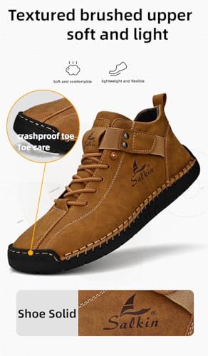 Breathable and Wear-Resistant Plus Size Men's Ankle Boots for Outdoor Activities in Spring and Autumn2