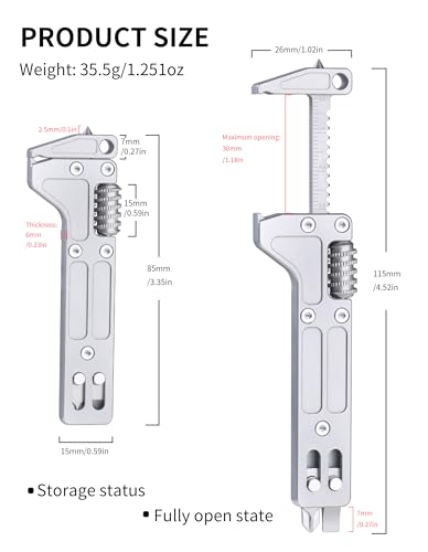 Outil multifonction EDC de poche idéal pour vos accessoires de camping