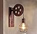 Produktbild WIVION Dachboden Retro Laterne Fixture Riemenscheibe Wandleuchte Kronleuchter Hängelampe Zubehör Küche Schlafzimmer Wohnzimmer Wandleuchte BH Wandleuchte