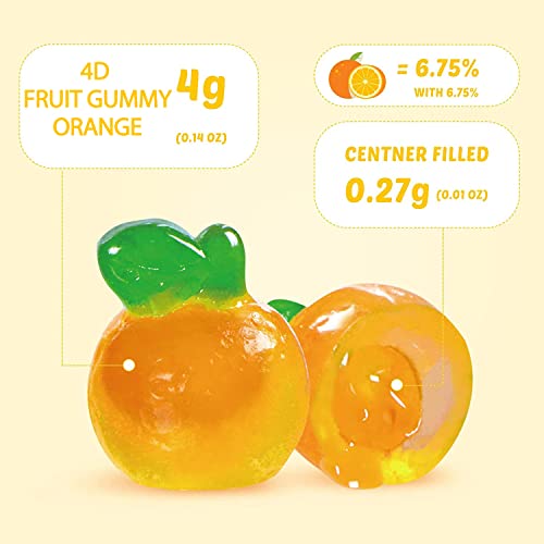 Amos 4D Fruit Gummy Orange