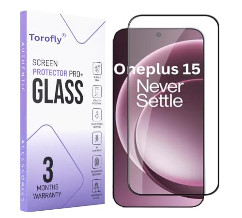 Image of Military-Grade Gorilla Tempered Glass Screen Protector For OnePlus 15 Edge To Edge Coverage With Easy Installation Kit (One Plus 15)