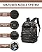 Military Tactical Backpack for Men, 35L Tactical Laptop Backpack, Tactical Bag Bug Out Bag, Army 3 Days Assault Pack - Black&Camo