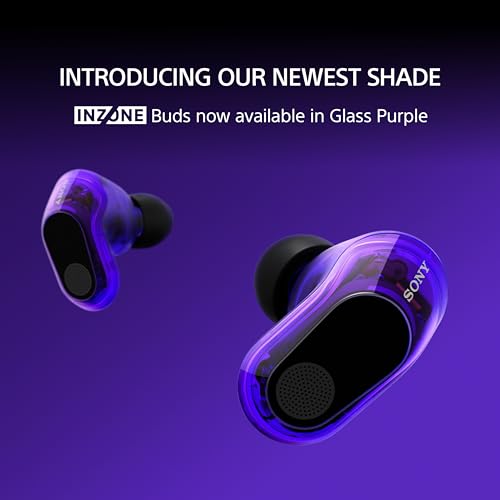 Image of Sony INZONE Buds Wireless Gaming Earbuds, Perfect for PlayStation 5, for PC /PS5 /Switch /Mobile, 48Hr Battery with Case, Noise Canceling, 2.4GHz USB-C Dongle, WF-G700N, Glass Purple (2026 Color)