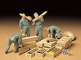TAMIYA 35188 1:35 Fig.-Set Panzer Ladetruppe (4), Modellbausatz,Plastikbausatz, Bausatz zum Zusammenbauen, detaillierte Nachbildung