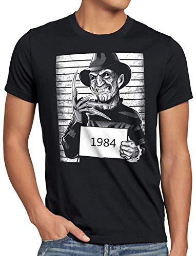 style3 Freddy 1984 Camiseta para Hombre T-Shirt Halloween Horror Krueger, Talla:3XL