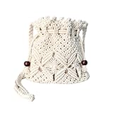 Eiyye Crochet Crossbody Bag for Women Boho Summer Purse Small Woven Bag Handwoven Shoulder Bag for Vacation Travel Festival