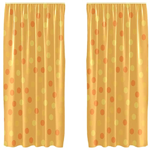 Juego de 2 cortinas para dormitorio de 55 x 84 pulgadas con alegres lunares 2