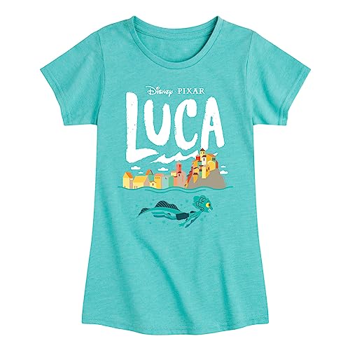 Disney - Luca - Coastal Sea Monster - Toddler and Youth Girls Short Sleeve Graphic T-Shirt