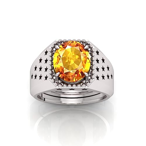 Yellow Sapphire Gemstone bague argent, connectez-vous à votre énergie - 2