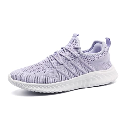 Image of Women's Tennis Running Walking Shoes Slip on Casual Non Slip Athletic Workout Gym Sneakers Fashion Lightweight Breathable Mesh Jogging Work Sports Outdoor Shoe