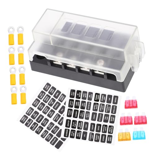 Fusibili per Kit con Copertura Protettiva Adatto per Auto e Camper Facile Installazione e Alta Affidabilità Accessorio Versatile per Veicoli
