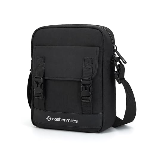 Image of Nasher Miles Premium Sling Bag | Crossbody Bag | PU & Polyester One Shoulder Bag| Multipurpose Travel Bag | Ideal for Daily Use, Office, Travel, Hiking