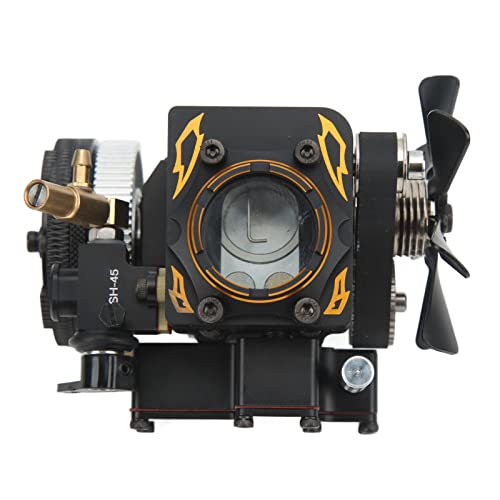 Sungooyue Single Cylinder Four Stroke Methanol Engine Model, Aluminum Alloy Fs S100At Single Cylinder 4 Stroke Methanol Engine Model For Rc Car Boat Models #TOP5