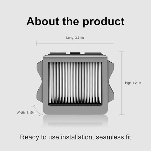 Image of Nukisa Vacuum Filter Replacement Compatible with Tineco iFloor 3, Floor ONE S3 & Floor ONE S5, Floor ONE S5 Pro Cordless Vacuum Cleaner, The Accerssorise Parts is 6 Packs Replacement Filters