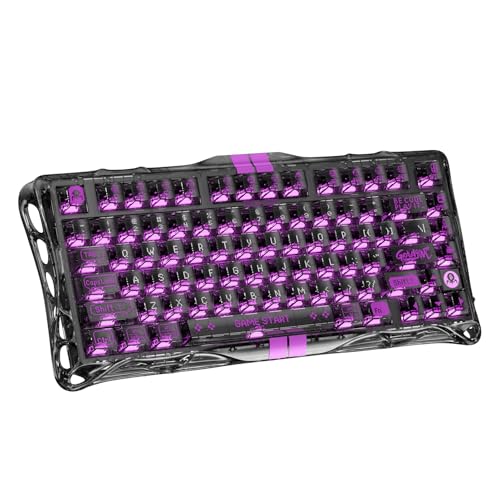 Image of GravaStar Mercury V75 Lite Hall Effect Magnetic Gaming Keyboard - 8KHz Rapid Trigger Wired 75% Keyboard, Adjustable Actuation, Hot-Swappable Switches, Transparent RGB for PC /Mac