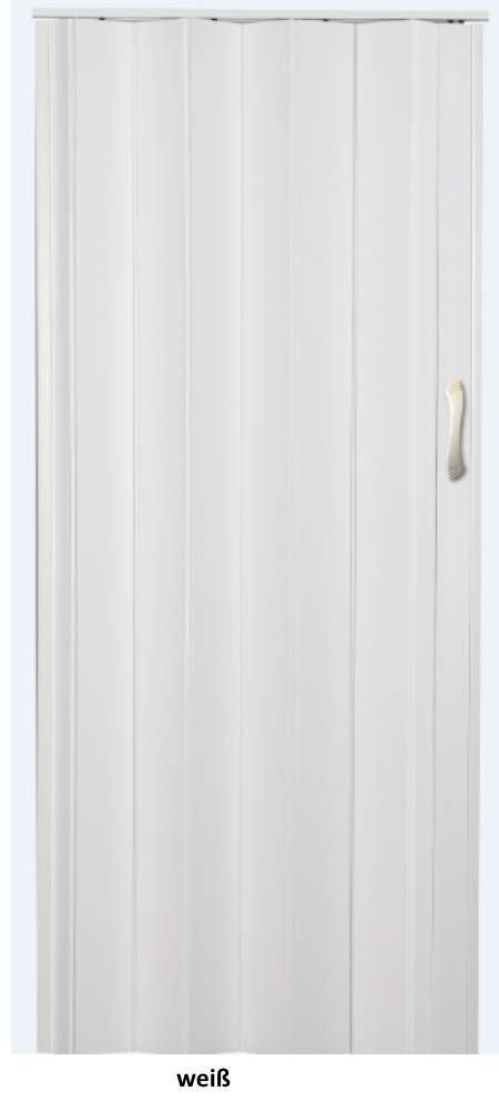 Falttür Höhe 202 cm Einbaubreite bis 109 cm Schiebetür Tür weiß farben Doppelwandprofil Neu TOP Qualität pi011