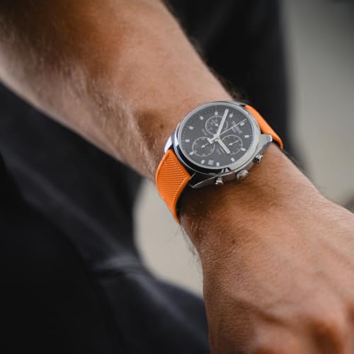 Image of BARTON Elite Silicone Watch Bands - Quick Release - Choose Strap Color & Buckle Color (Stainless Steel, Black PVD or Gunmetal Grey) - 18mm, 20mm, 22mm & 24mm Watch Straps