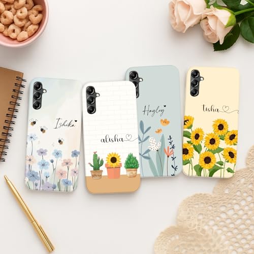 Image of COLORflow Back Cover Compatible with Samsung A14 5G / 4G | Floral Family Customized Back Cover Compatible with Samsung Galaxy A14 5G / 4G