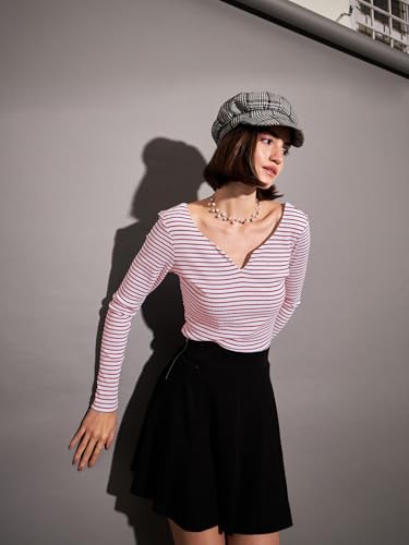 Image of Sassafras Women Sweetheart Neck Rib Top