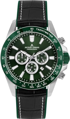 Jacques Lemans montre bracelet chronographe pour homme élégant et actif