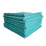 Gali S.L. Suministro Hotelero Bayeta Microfibra Grande 40x40 CM en Color Azul, Verde, Amarilla y Negro (Verde)