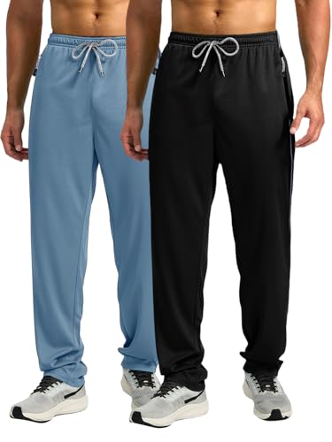 Image of Pinkmint Men's Cotton Comfort Fit Drawstring Track Pants with Side Pockets | Relaxed Fit | Men's Cotton Joggers
