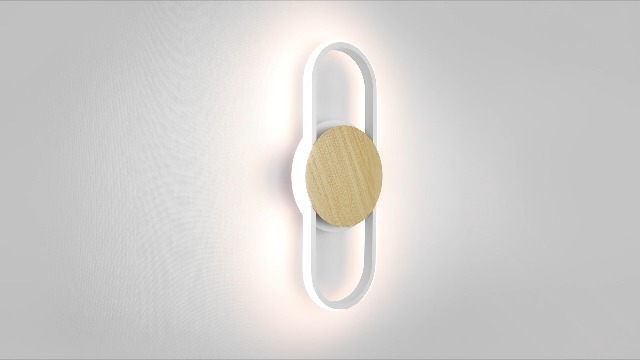 Image of YUBOLE Modern LED Wall Sconce 17W 4000K Natural Light Wall Light, Flicker Free CRI 80 Modern Lamp for Kitchen Bedroom Entryway Corridor Bathroom