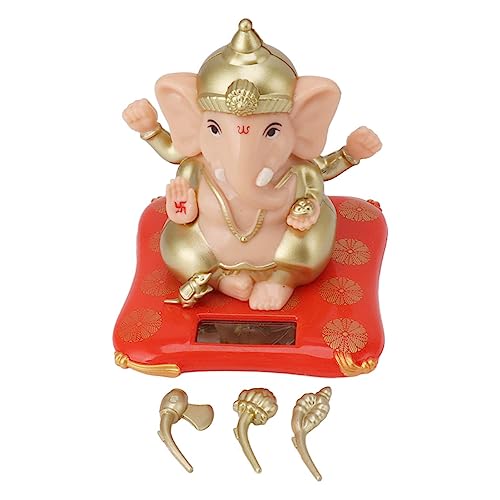 Figura Solar Ganesha Decorativa para Auto miniatura 2