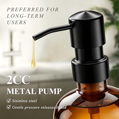 Image of Cisily Amber Kitchen Soap Dispenser Set with Ceramics Sponge Holder