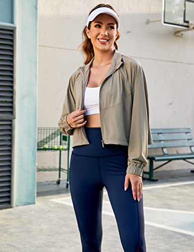 UANEO-Womens-Athletic-Cropped-Jacket-Zip-Up-Long-Sleeve-Workout-Tops-Gym-Yoga-Running-Sports-Shirts-Jackets